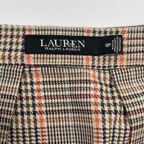 Lauren Ralph Lauren Black Label Plaid Pleated Skirt 10P - Picture 3 of 8